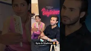 Syra Yousuf and Shahroz Sabzwari in the house today to promote their upcoming film Babylicious ✨
