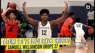 Samuell Williamson Tatum 2.0 VS 15Yr Old Bryce Griggs! Allen Tournament Highlights