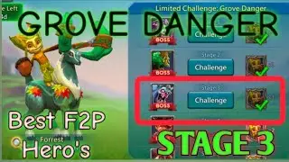 Lords Mobile| Limited challenge- Grove Danger| Manual play | Without Rose knight | F2pheros |Stage 3