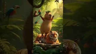 capybara in zootopia 3. #shortvideo #shorts #animals #capybara #dance #zootopia #jungle