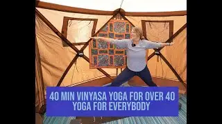 40 Min Intermediate Vinyasa Yoga For Over 40 - Yoga Over 50 - Build Muscle & Balance
