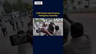 KTR Protest and Arrest at Telangana Assembly #ktr #ktrprotest #ktrarrest