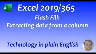 Excel 2019/365: Flash Fill