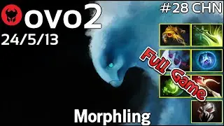 ovo2 plays Morphling!!! Dota 2 Full Game 7.21