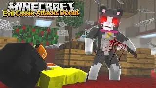 Minecraft - EVIL CASSIE BREAKS DONUTS  HEART - Little Baby Max
