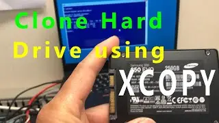 Клонируйте жесткий диск с помощью команды xcopy БЕСПЛАТНО