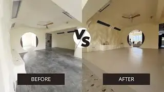 Microcement effect with Epoxy | Singapore HDB Renovation | No cracks and stains