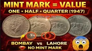 &ldquo;1947 George VI Coins REAL VALUE 😱 | Mint Mark Guide | Bombay vs Lahore | One, Half & Quarter&rdquo; #coin
