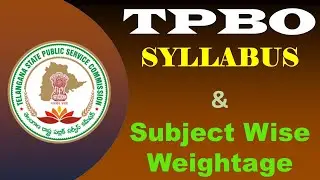 TPBO Syllabus & Subject Weightage I GATE MASTERS ACADEMY | AEE/AE | ONLINE & OFFLINE-8919869870