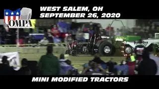 9/26/20 OMPA West Salem, OH Mini Modified Tractors