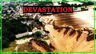 Severe Flooding OBLITERATES Germany & Belgium