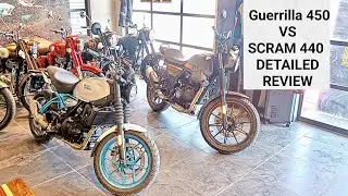 New 2025 Royal Enfield Guerrilla 450 VS Royal Enfield Scram 440 Detailed Review
