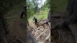 Haideralm Black Trail - 3 L&auml;nder Enduro Trails 🇮🇹🇦🇹🇨🇭 #slippery #Reschenpass