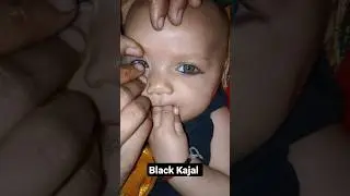 Apply kajal on the eyes #blackkajal
