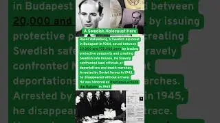 What Did RAOUL WALLENBERG Do to Save Jews from Hitler? #history #ww2 #hitler #swedish #diplomat