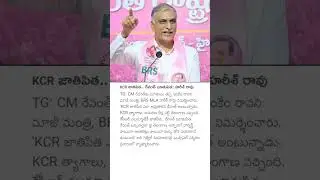KCR జాతిపిత.. రేవంత్ బూతుపిత: హరీశ్ రావు #harishrao #kcr #telanganapolitics #cmrevanthreddy #brsnews