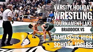 Day2 - Varsity Holiday wrestling tournament Lake Braddock Vs Damascus high school 106lbs