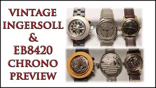 Vintage Ingersoll Continental EB8420 Pin Pallet Chrono & Phenix Stop Seconds Preview