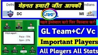 dc vs mi dreem11 prediction 2022 || dehli capital vs mumbai indians dreem11 prediction || dc vs mi