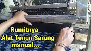 Tenun manual Sarung Desa Tlogo aji Kec.Sumberejo Bojonegoro.