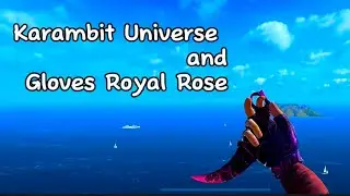 Karambit &ldquo;Universe&rdquo; and Gloves &ldquo;Royal Rose&rdquo;| керамбит юниверс и перчатки роял роус сет