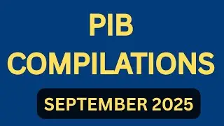 PIB Compilation september 2025 1| #rbigradeb #nabardgradeaexam 