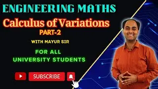 Calculus of Variations P2 | Sem 4 | Mayur Sir #extc #engineering #maths #education #live