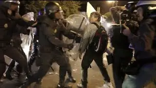 29-S SPANISH PEOPLE TAKE THE STREETS. #29s PROTESTS AROUND THE CONGRESS IN MADRID. POLICE RIOTS.