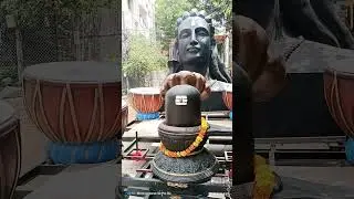 Lord Shiva statue in Hyderabad 🙏#devotional #mahadev #shiva #lordshiva #ishafoundation #hyderabad