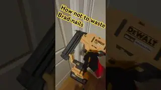 How not to waste Brad nails Dewalt DCN680B #dewalt #diy
