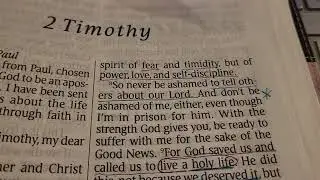 Living the Prophecy: 2 Timothy Ch. 1-Finding your power, self discipline, and boldness for Christ.