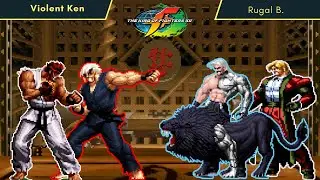 [KOF Mugen] Violent Ken vs Mech Rugal (Insane AI) Fight #thekingoffighters