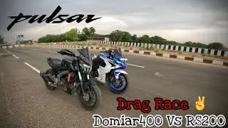 DOMINAR 400 Vs RS 200 | BS4 | Drag Race | 400cc/200cc WHO WINS???