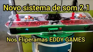 NOVO SISTEMA DE SOM NO FLIPERAMA PORTATIL EDDY GAMES