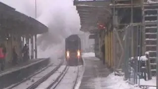 Steam train beats the snow