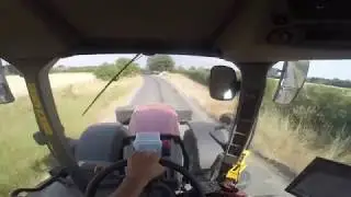 CaseIH Puma240 navigating english roads