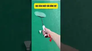 learn to pick up shuttlecock with racket #badminton #sports