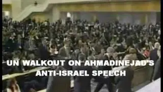 UN Walkout On Ahmadinejad's Anti-Israel Speech On April 20, 2009