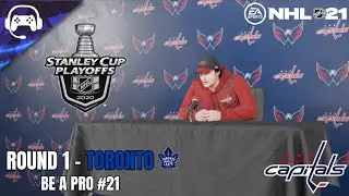 ROUND 1 - TORONTO | NHL 21 | Commander Data Be A Pro Commentary #21