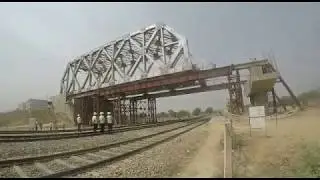DFC Milestone: An Open Web  Girder Launched at Rail Flyover On Hathras Detour of Eastern DFC