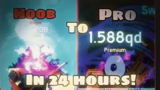 I became 1.5Qd power after 24 hours! | Anime Fighting Simulator Endless Noob to Pro Episode 1