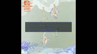 1005004536566532 New Korean Flower Asymmetrical Dangle Earrings for Women Long Tassel B