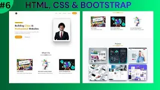 #6 How to Create Personal Portfolio Website using HTML CSS Bootstrap | Portfolio Website
