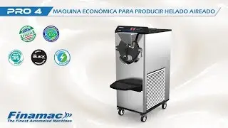 Pro 4 Black - Maquina económica para producir helado aireado