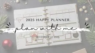 2025 Happy Planner *** Plan with Me *** Weekly Layout December 22, 2025 *** Stress Management Layout