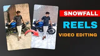 How to make snow video | Instagram Snow Fall Filter | Instagram snowfall video editing
