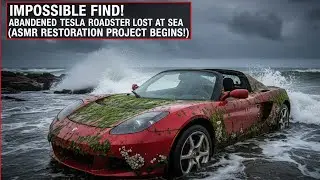 1️⃣ ASMR Car Restoration 😱  Abandoned Lightning Tesla Roadster (2008) Found in the Sea  Full Rebuild