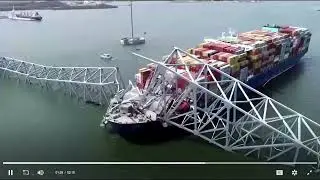 US bridge collapses in ship collision