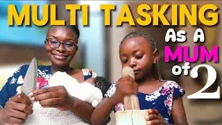 DITL: mum life multitasking; Teaching our 6-year-old a liver recipe while nursing our 1yr old baby