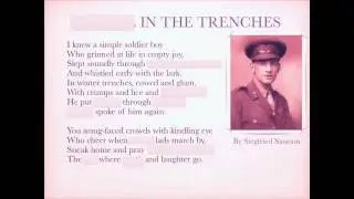 WWI Poetry - Siegfried Sassoon